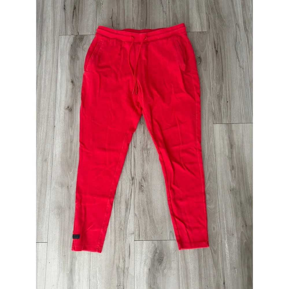 Alphalete Mens Red Joggers Athletic Sweatpants Training Pants Size XL